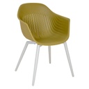 BALLENA puutarhatuoli, kierrätysmuovi, oliivinvihreä 4 kpl