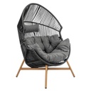 HOLAND lepotuoli puutarhaan, polyrottinki, musta