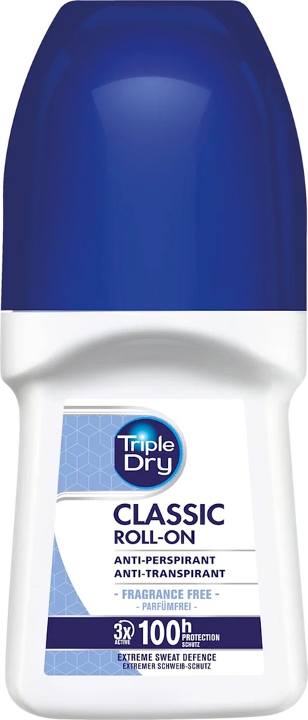 Triple Dry Classic 100H Roll-on Antiperspirantti 50ml
