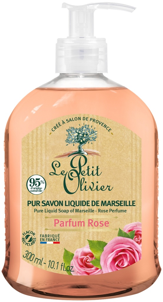 LPO Nestemäinen Marseille-saippua 300ml Rose perfume