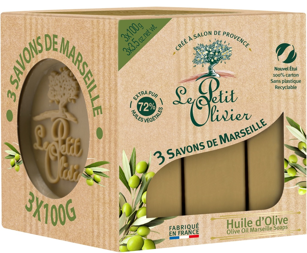 LPO Marseillle saippua 3X100g Oliiviöljy