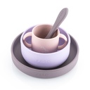 Reer silikoninen astiasto 4-osainen lila
