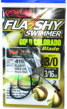 Owner Flashy Swimmer Beast offset koukku 2kpl koko 10/0