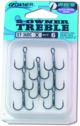 Owner ST36BC kolmihaarakoukku koko 8