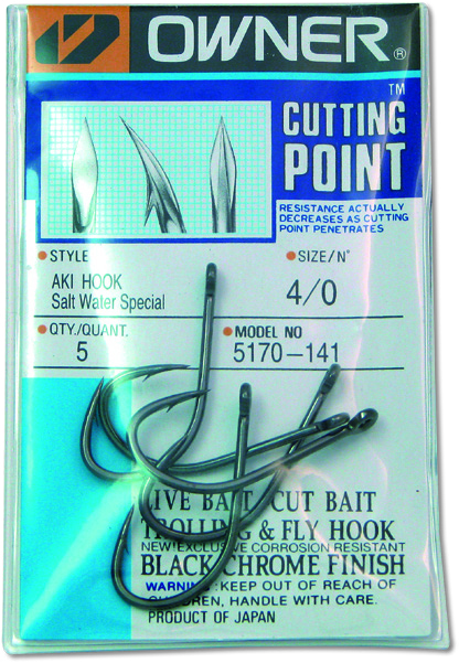 Owner 5170 Aki yksihaarakoukku koko 3/0