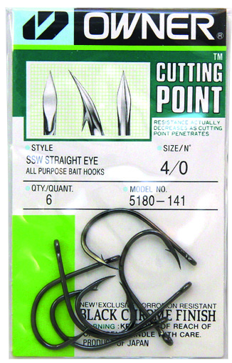 Owner 5180 SSW ykshaarakoukku koko 4/0 6kpl