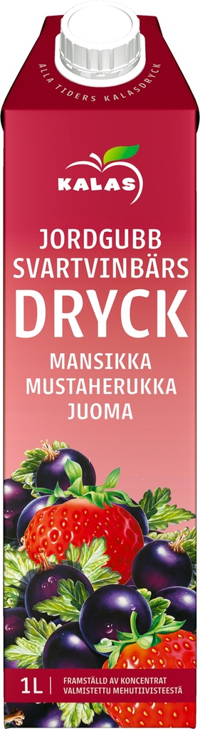 Kalas Mansikka-mustaherukkajuoma 1l