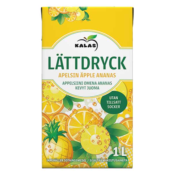 Kalas Light mehu Appelsiini-omena-ananas 1000 ml