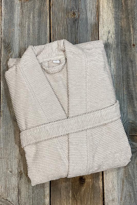 Kaarna Kylpytakki 100% puuvillafroteeta helmenharmaa, koko M