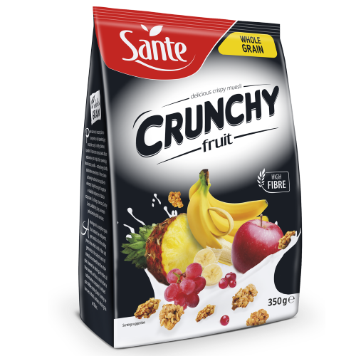 Sante Crunchy kauramuromysli hedelmä 350g