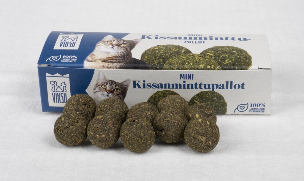 Viksu kissanlelu Pallero mini kissanminttupallot 10kpl