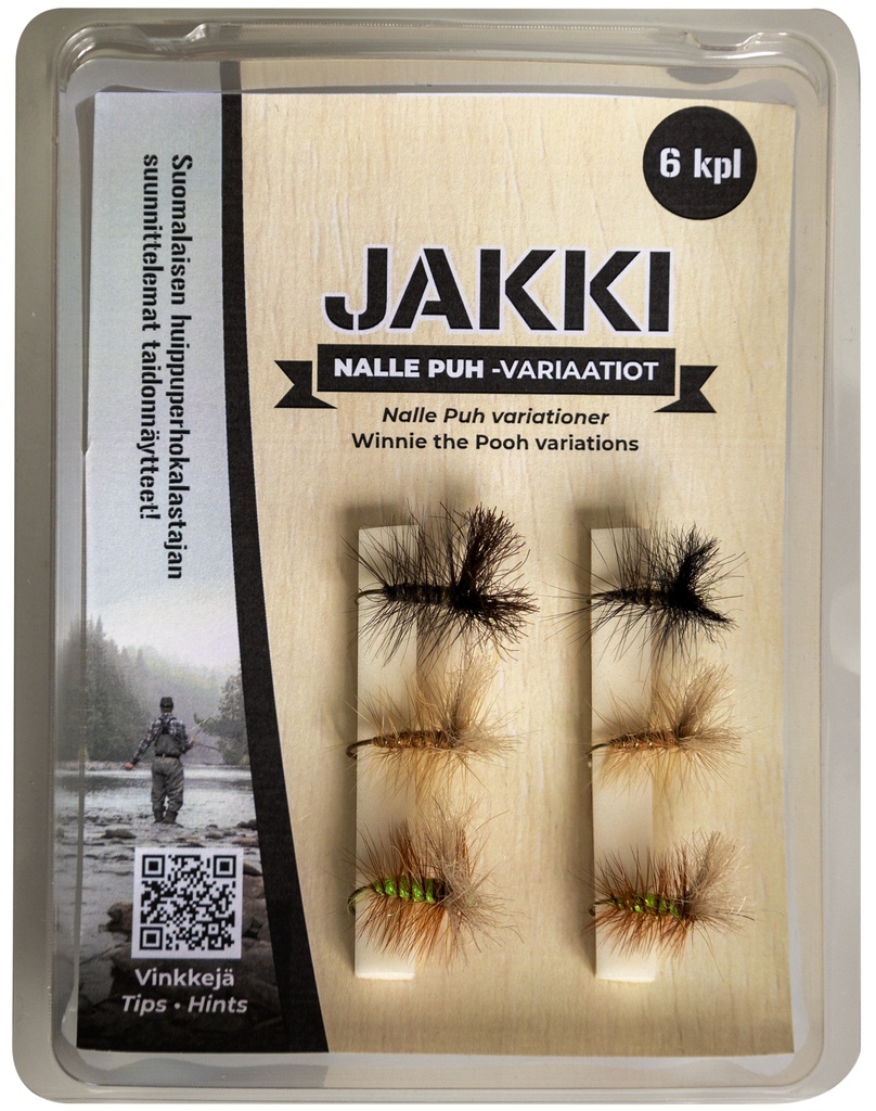 JAKKI perholajitelma Nalle Puh sis. 6kpl