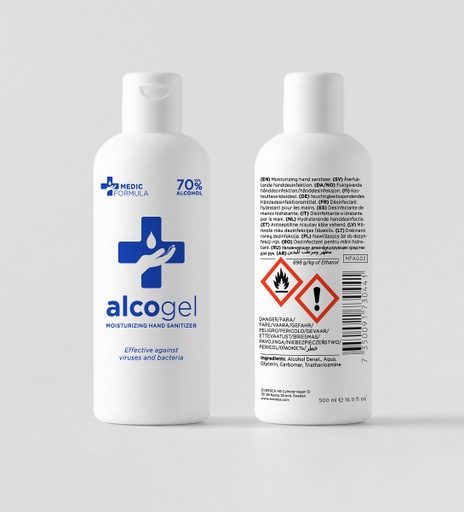 [7350091730465] Alcogel käsihuuhde 500ml