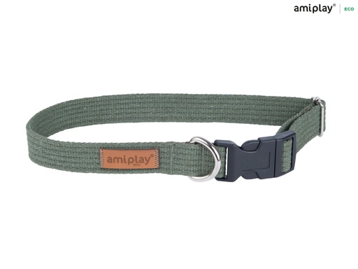 [5907563223110] Amiplay Cotton koiranpanta, säädettävä 28-40x1,5cm, khaki S
